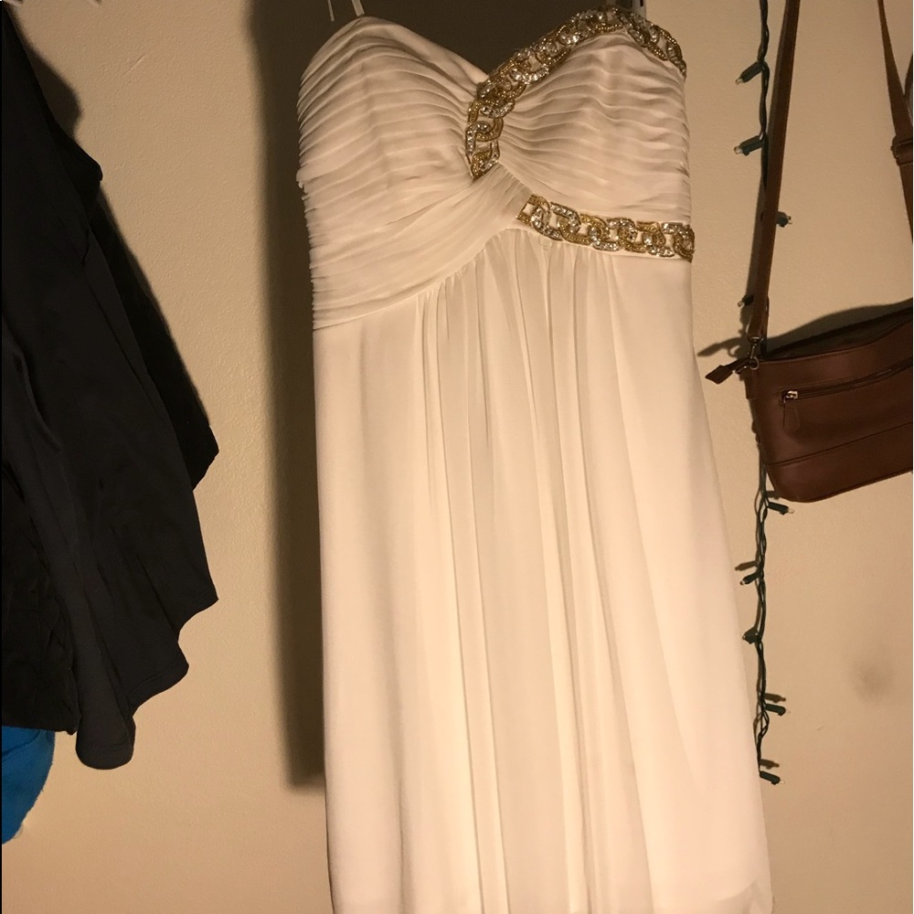 White formal dress